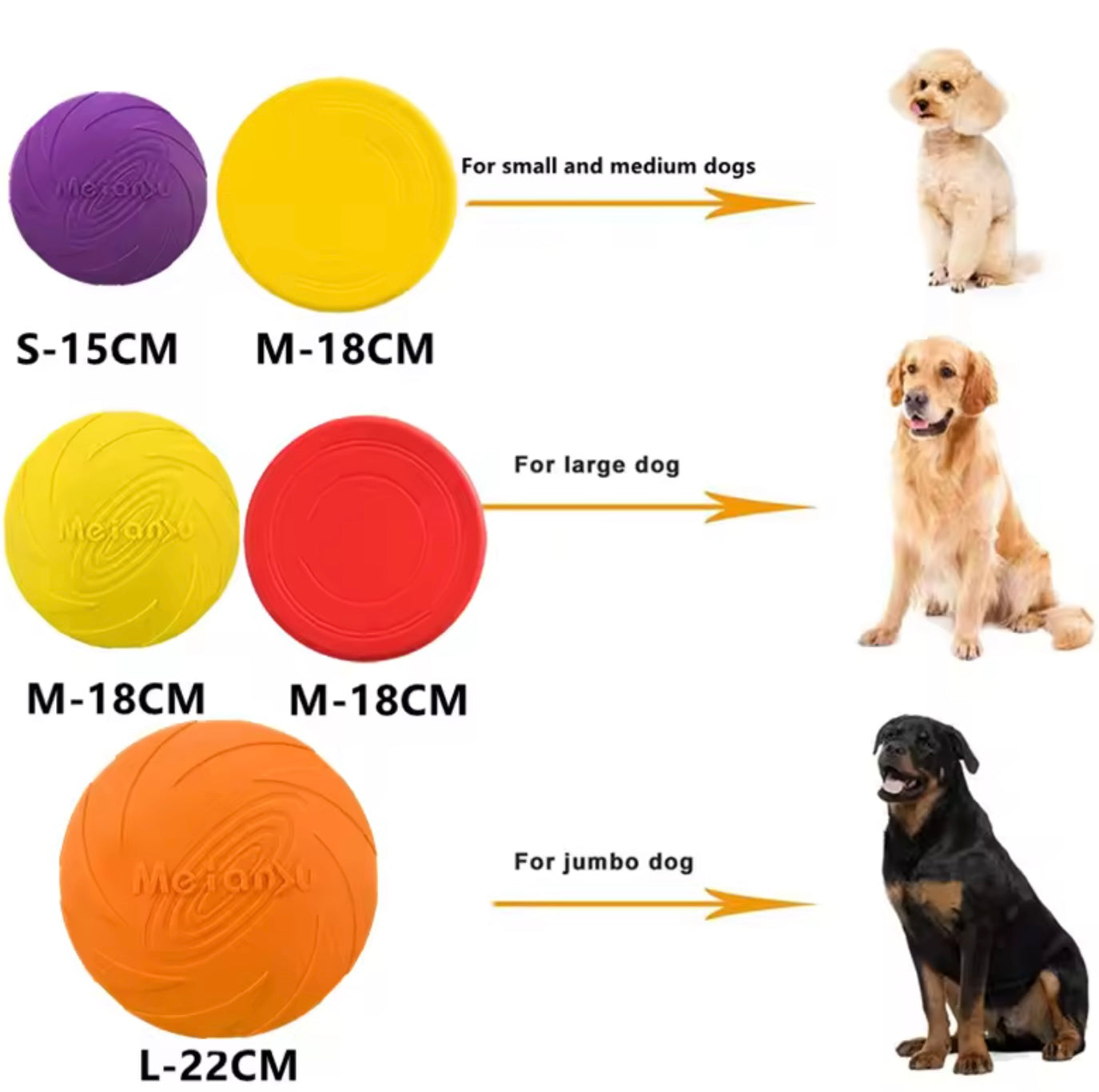 Dog Rubber Flying Disc