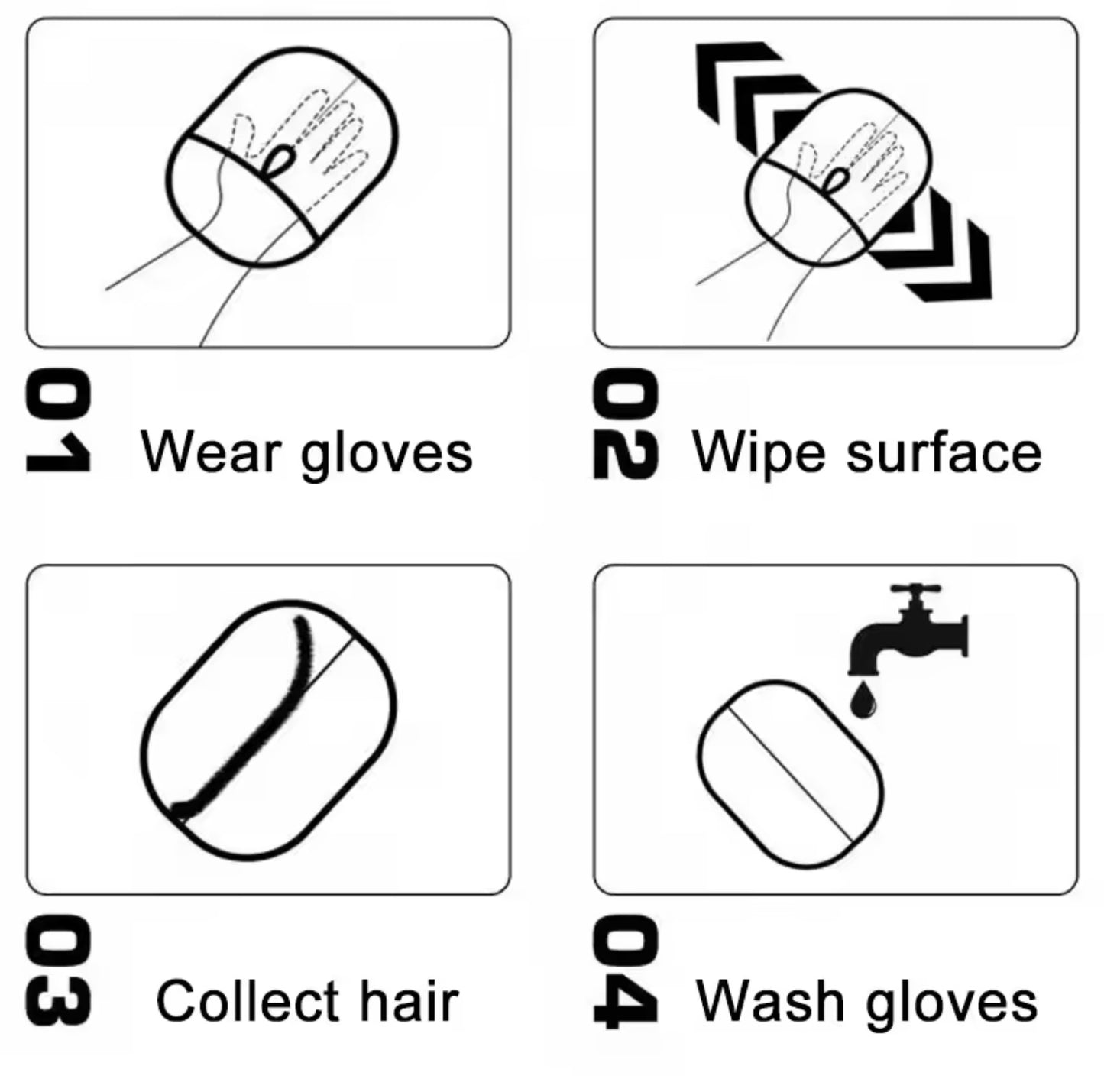 Pet Hair Removal Mitt