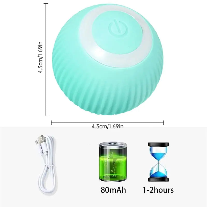 Smart Electric Rolling Ball for Cats & Small Dogs
