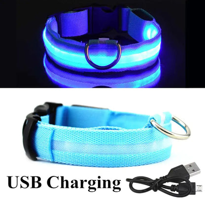 Adjustable LED Glowing Pet Collar